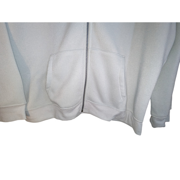 No Boundaries Womens XXL Green Hoodie Jacket Mushroom Logo Full Zip Large Pocket - Picture 12 of 13